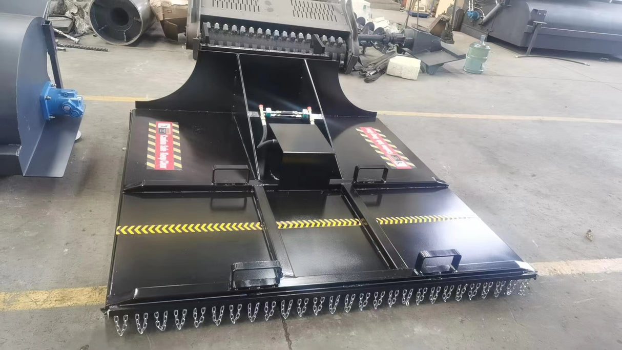 Single drum topping mower