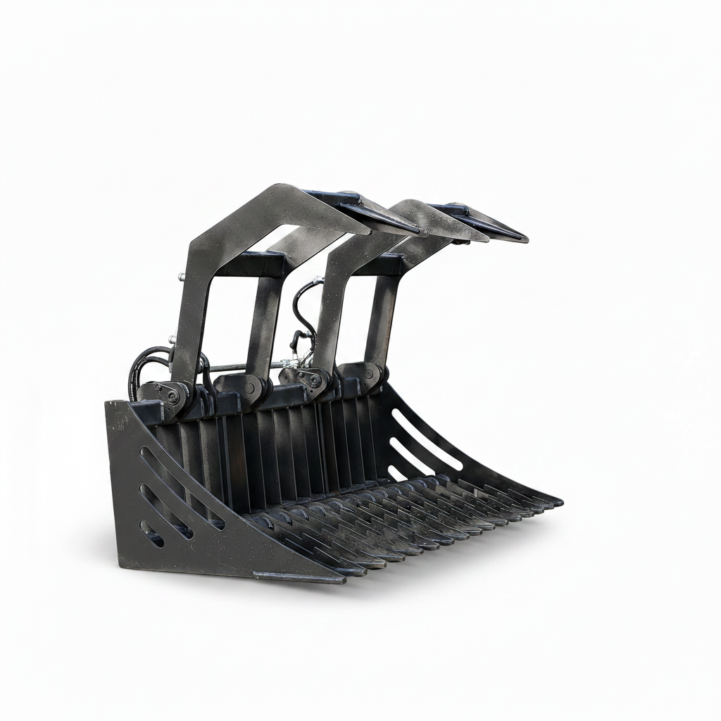 Stick bucket with grapple 1.6m to suit LX100