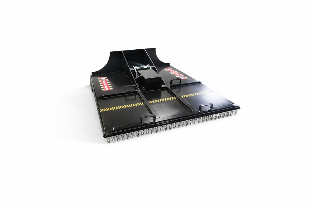 Single drum topping mower